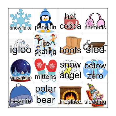 Winter Bingo Card