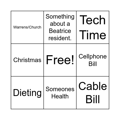 BINGO! Bingo Card