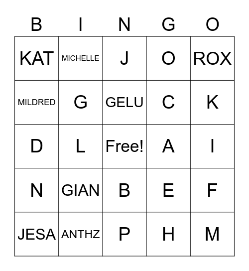 DOPPSA HR Bingo Card