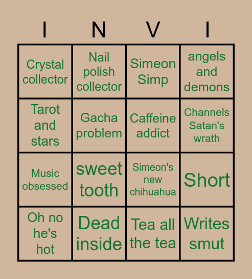 WHAT DO YOU HAVE IN COMMON WITH Bingo Card