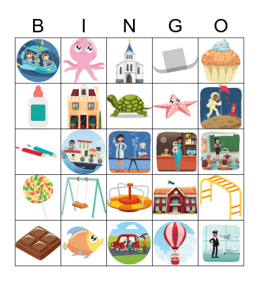 KIDS 1 Bingo Card