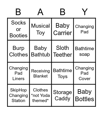 BINGO Card