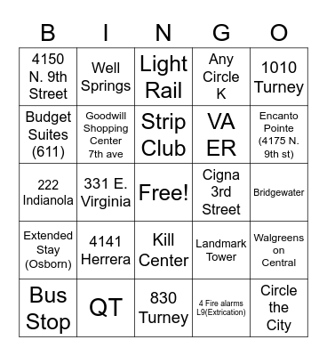 SharkTank Bingo Card