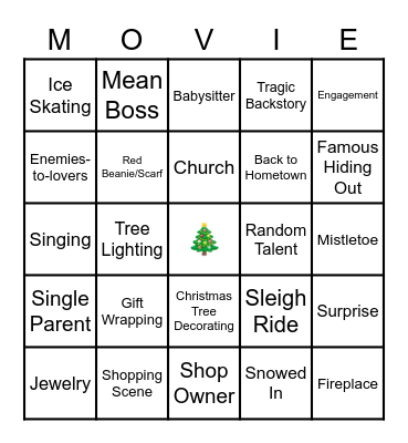 Hallmark Bingo Card