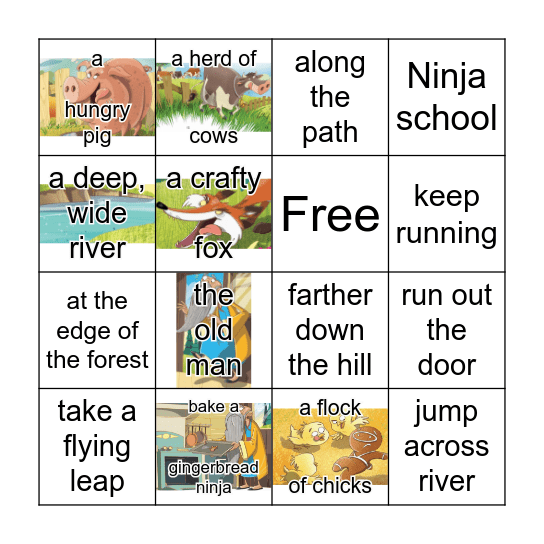 The Ninjabread Man Bingo Card