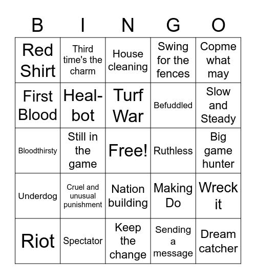 Commander Bing MTG Bingo Card