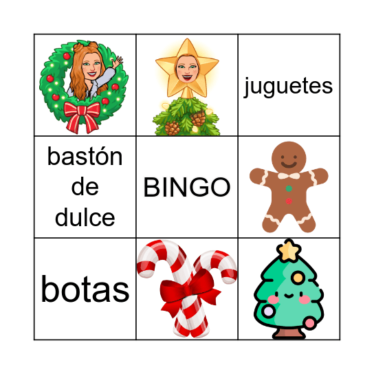 NAVIDAD Bingo Card