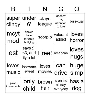 Georgiez Bingo! Bingo Card