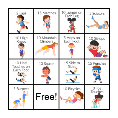 FITNESS BINGO Card