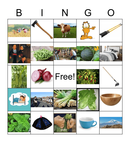 Hmong Culture BINGO Card