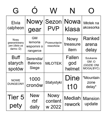 CALPHEON BALL! Bingo Card