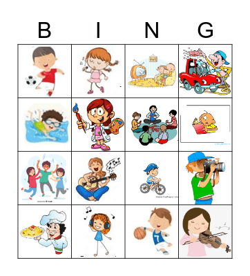 Meine Hobbys Bingo Card