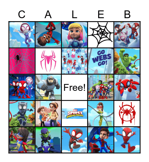 Spidey Bingo Card