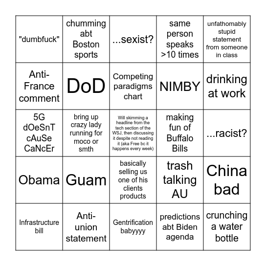 Bingo Card