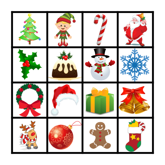 Christmas Bingo Card