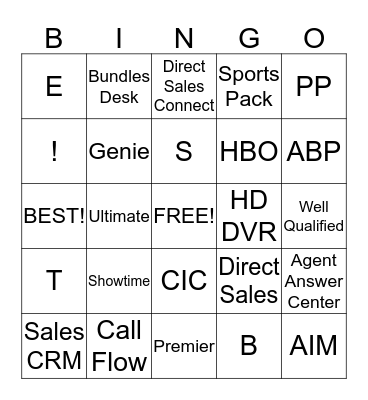 Betty's Bingo Card