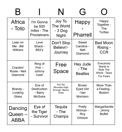 Region 2 Christmas Bingo Card