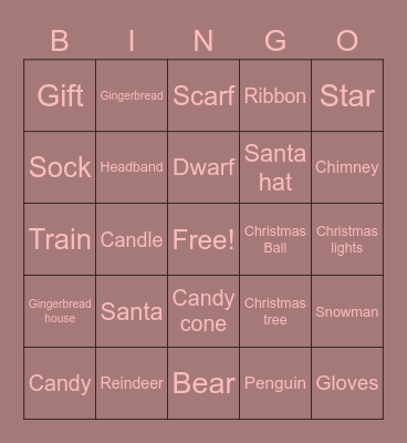 Olivia Arapol Bingo Card