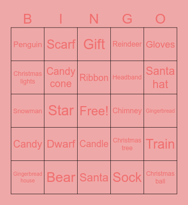 Olivia Arapol Bingo Card