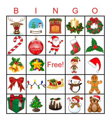 CHRISTMAS BINGO Card