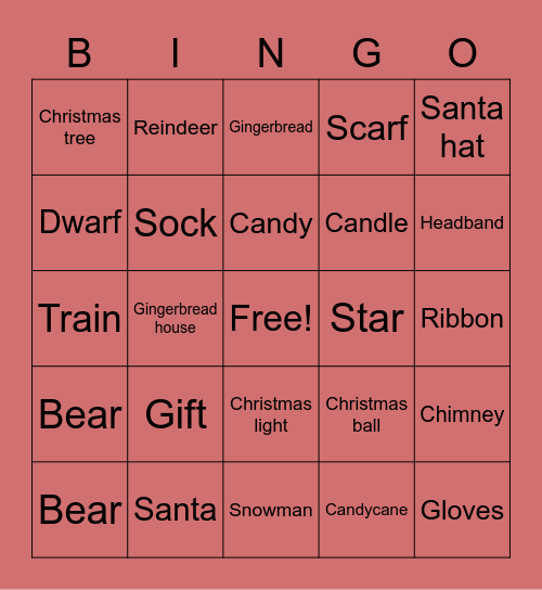 DENCYL Bingo Card