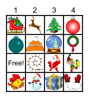 Holiday BINGO Card