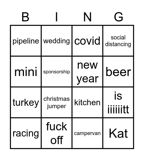 Ringo Bingo Card