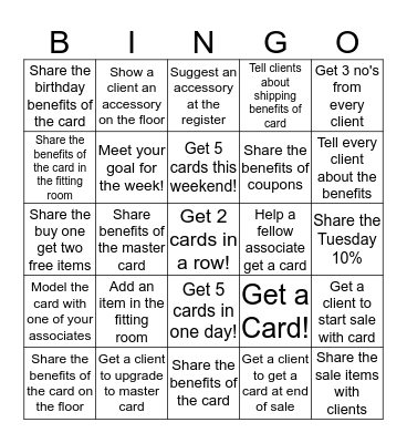 Memorial Day Bingo Card