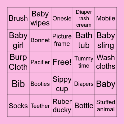 Hatching Soon Bingo Card