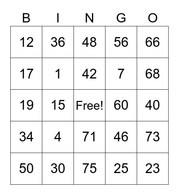 PCBingo_354263 Bingo Card