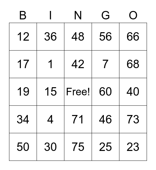 PCBingo_354263 Bingo Card