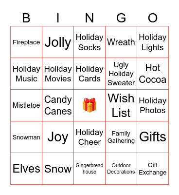 Winter Bingo Card