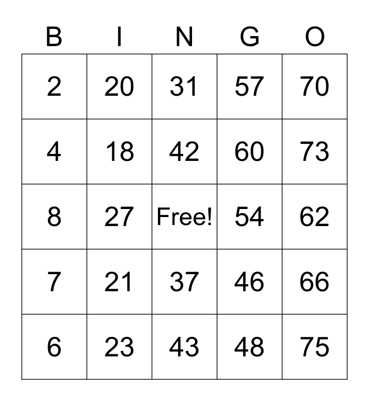 PCBingo_360241 Bingo Card