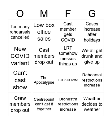 Anything Goes? Or Nothing Went? Bingo Card