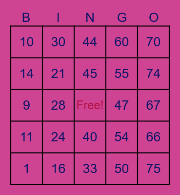 TeamCarl_Niña_359103 Bingo Card