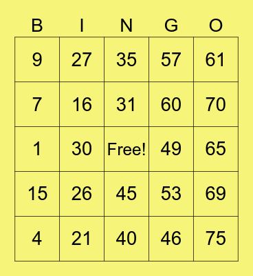 TeamCarl_Justine_359097 Bingo Card