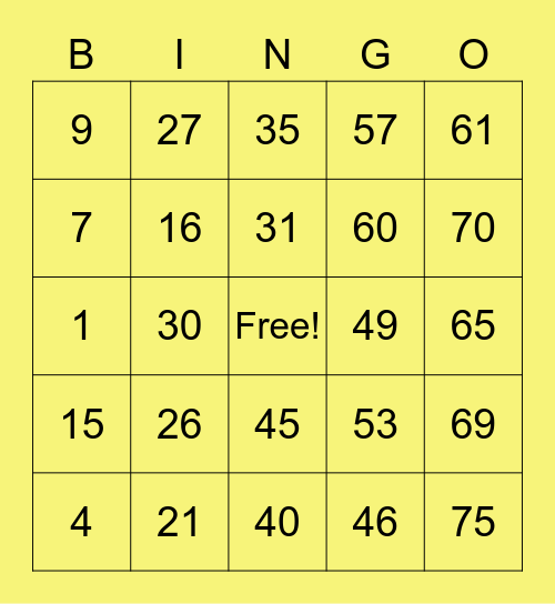 TeamCarl_Justine_359097 Bingo Card