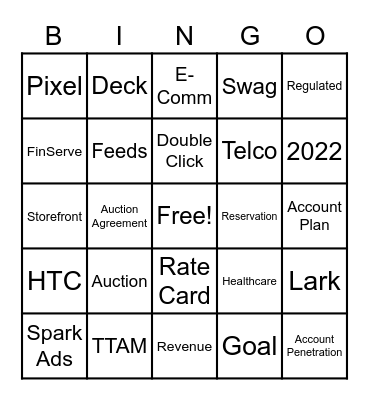 Regulated Bingo Card
