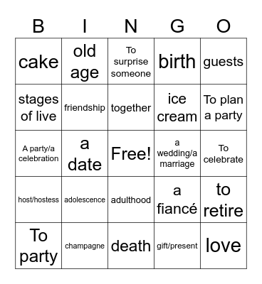 Les Fêtes Bingo Card