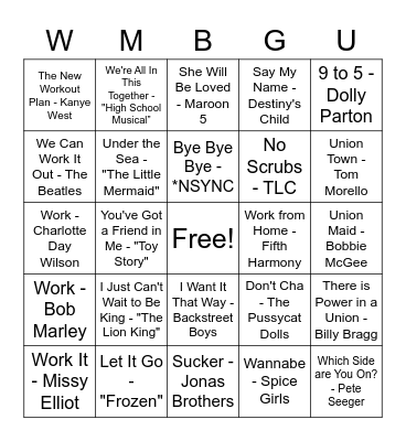 JF&CS Union Bingo 2021 Bingo Card