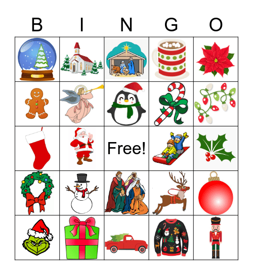 Christmas Bingo Card