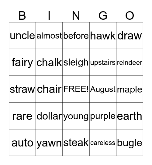 Bingo Card