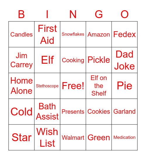 Interim Healthcare Bingo Card