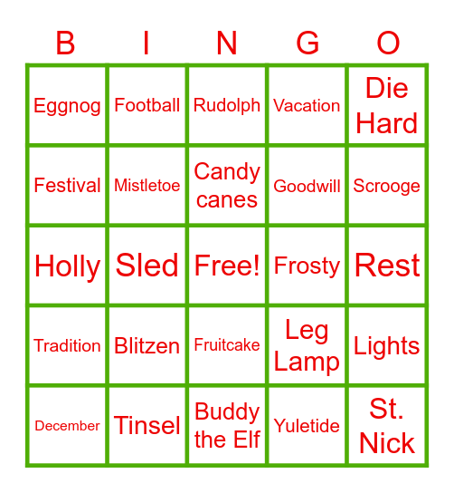 Panther Family Bingo Card