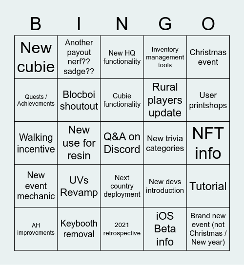 Hunters Lodge #3 Bingo Card