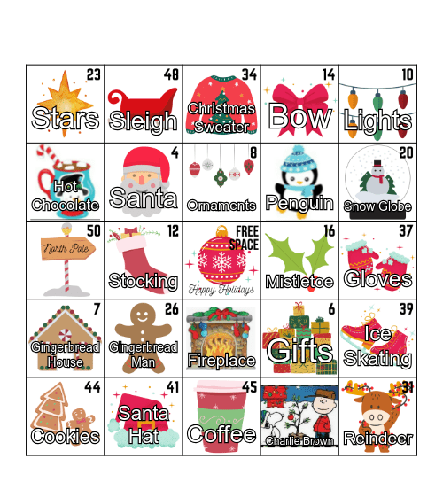 Christmas Bingo Card