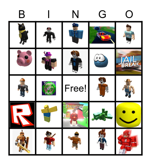 ROBLOX Bingo Card