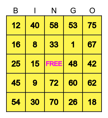 PCBingo - 357613 Bingo Card
