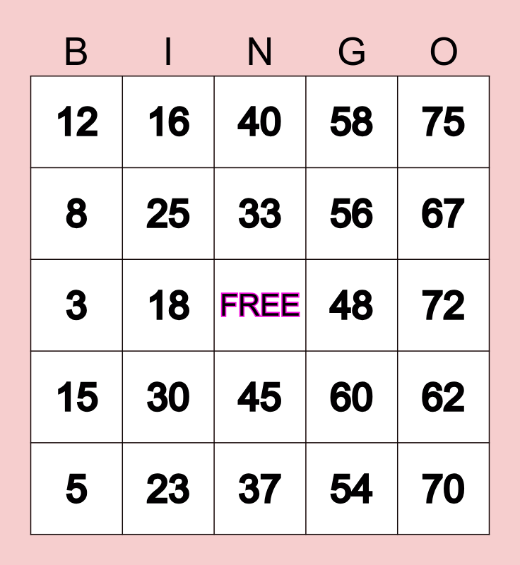PCBingo - 357613 Bingo Card