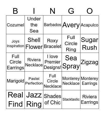 Kelsea's Birthday Blingo!  Bingo Card